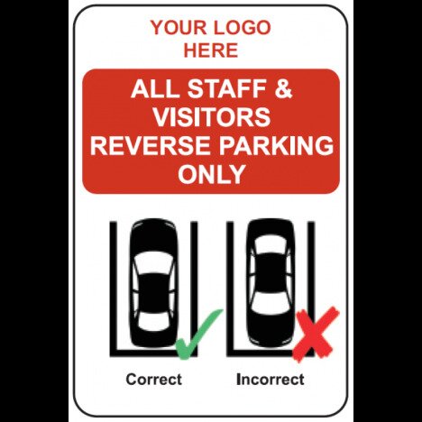 Reverse Parking Only With Car Sign Reverse Parking